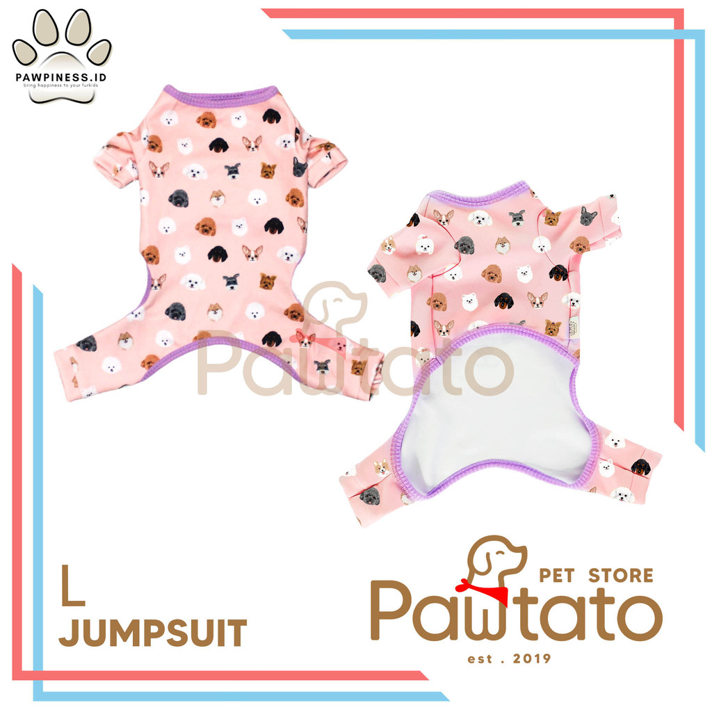 Pawpness Dog Jumpsuit LARGE Pet Puppy Dog Shirt Fashion Pet Pawtato Pet Store