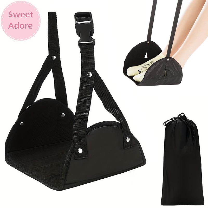 Sweetadore 1PC ปรับความสูงได้ที่วางเท้าเครื่องบินโฟมคุณภาพสูงแบบพกพาที่วางเท้าพกพาพกพาที่วางเท้า TH
