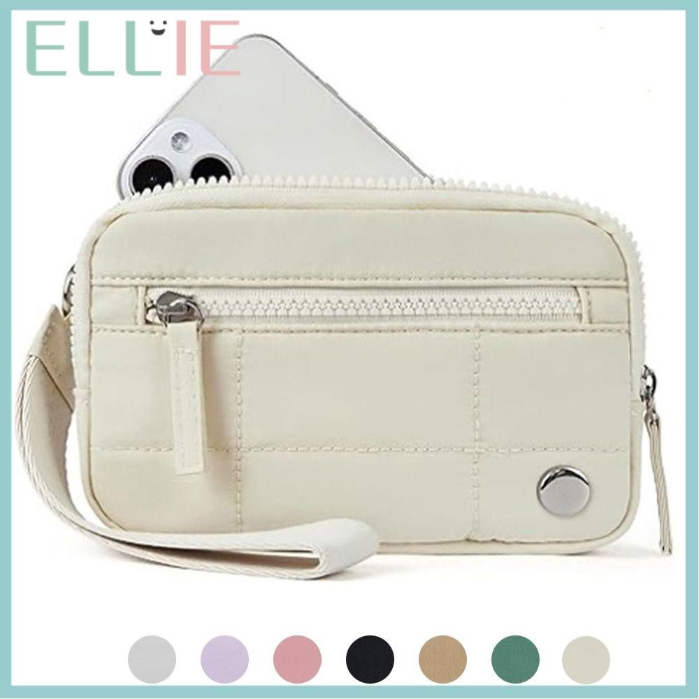Ellie Wristlet Wallets, with 3 Zipper Nylon Wrist Bag, Hot Ultra-light Waterproof Fluffy Handbag Travel