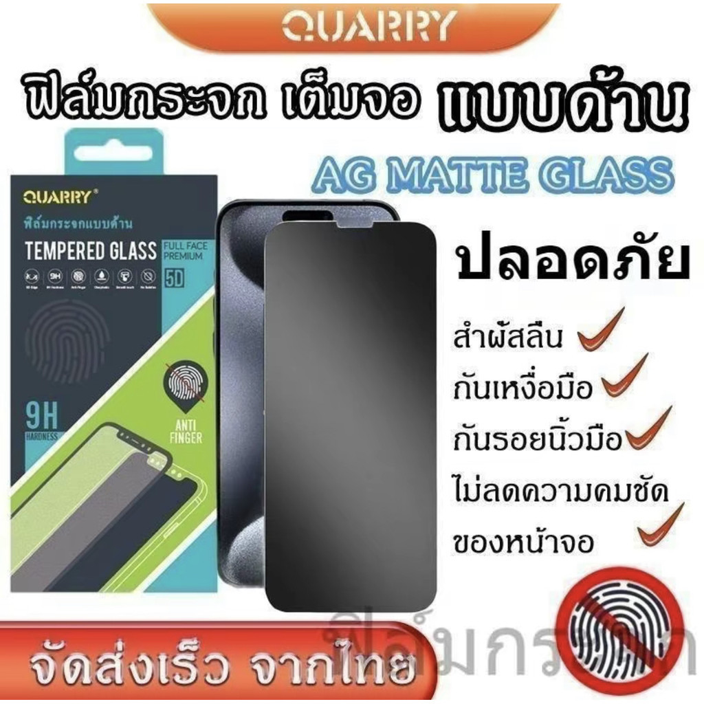 ฟิล์มด้าน For Redmi A4/Redmi A3 ฟิล์มกระจก กันรอยหน้าจอ(MATTE) กันรอยขีดข่วน กันกระแทก