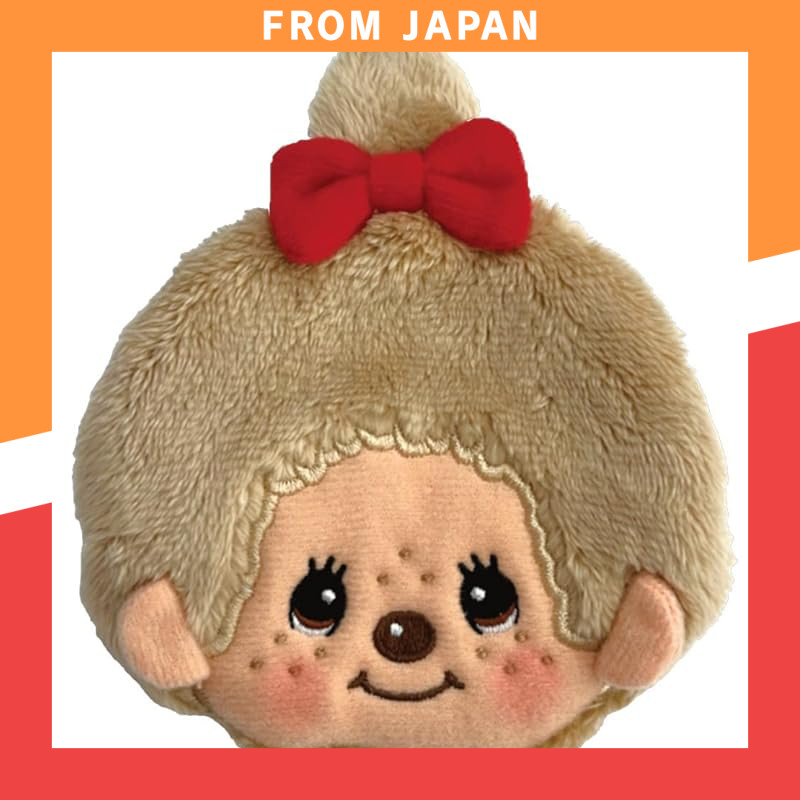 Unick Monchhichi Character Gama - Monchhichi-chan Beige H12.6×W10×D1.5cm MC-0001GB