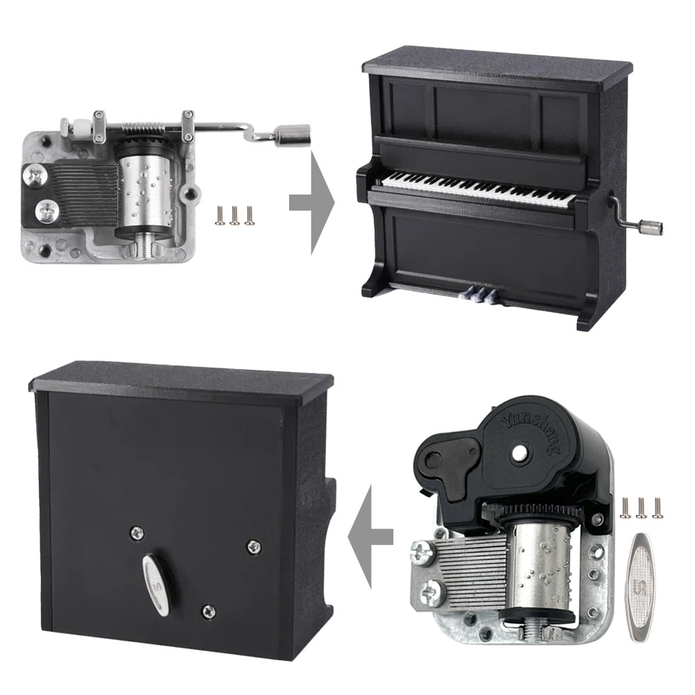 สําหรับBambu Labsเปียโนเพลงกล่องชุดไขลานK014 Makers Supplyรุ่นฮาร์ดแวร์Bambulab 3Dการพิมพ์สร้างสรรค์