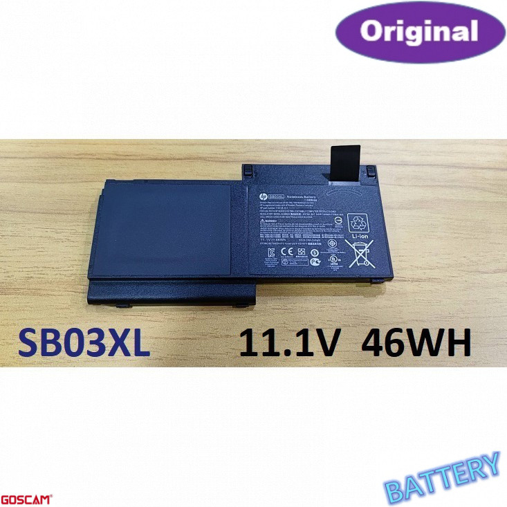 ✿BATTERY ORIGINAL HP แบตเตอรี่ ของแท้ HP EliteBook 820 720 725 G1 G2 SB03XL good.