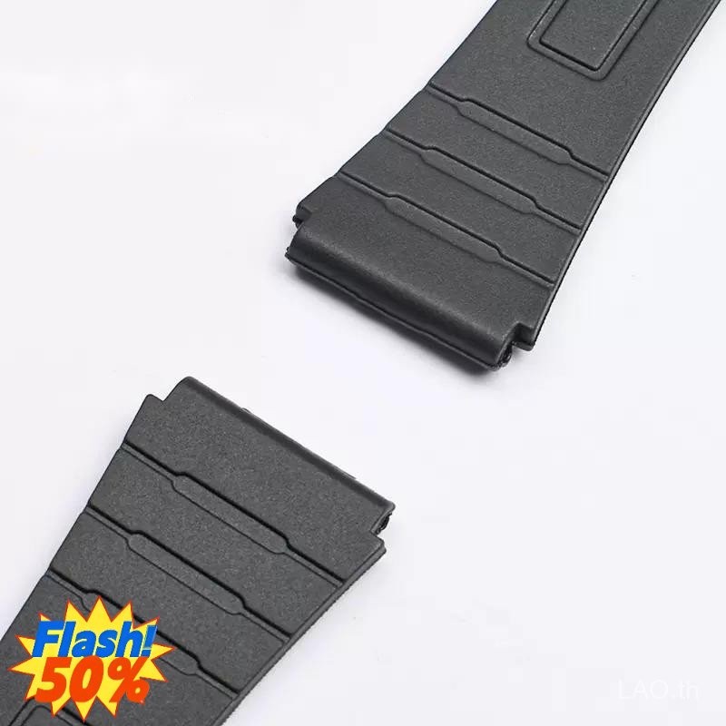 สายนาฬิกาสําหรับ Casio F-91W-1 F91WM F-84W F-94W A168w A158 AE-1200 1300 สีดําเรซิ่นพลาสติกนาฬิกาข้อมือ Watchstrap พร้อม Pins ราคา ถูกที่สุด ดีลบีเคเค แกลเลอรีภาพที่ 4