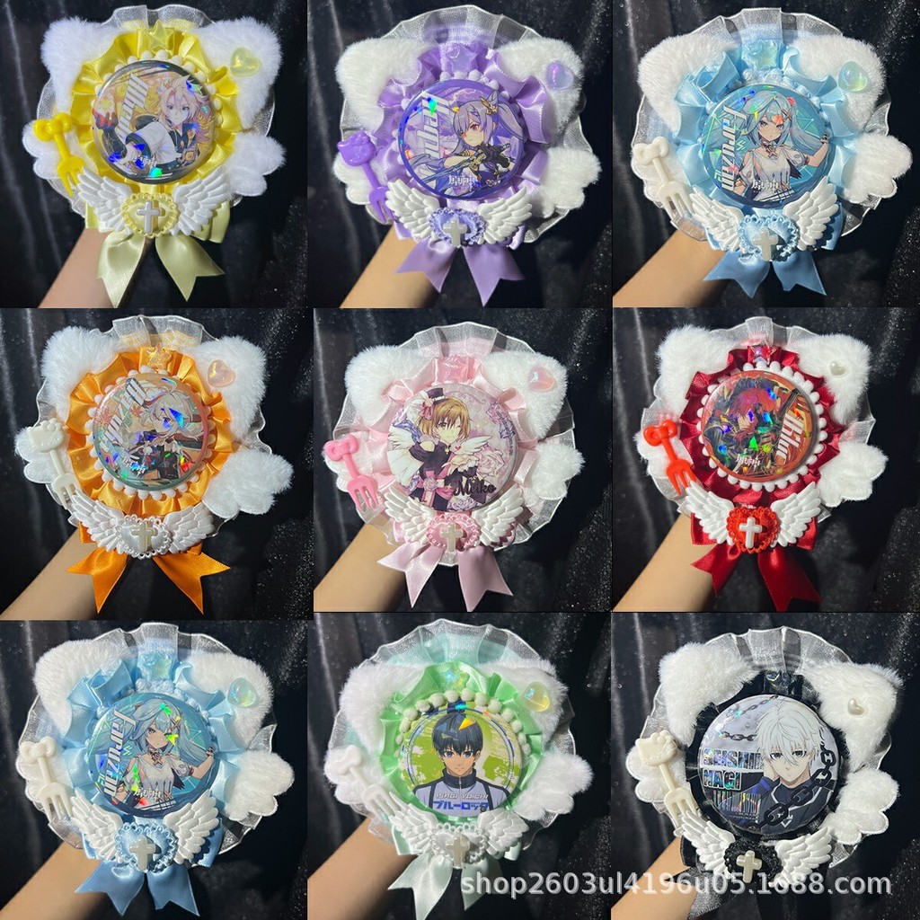 ปีกAngel Wings Bar ตกแต่งขนาด58มม. handmade พร้อมGumei Badge