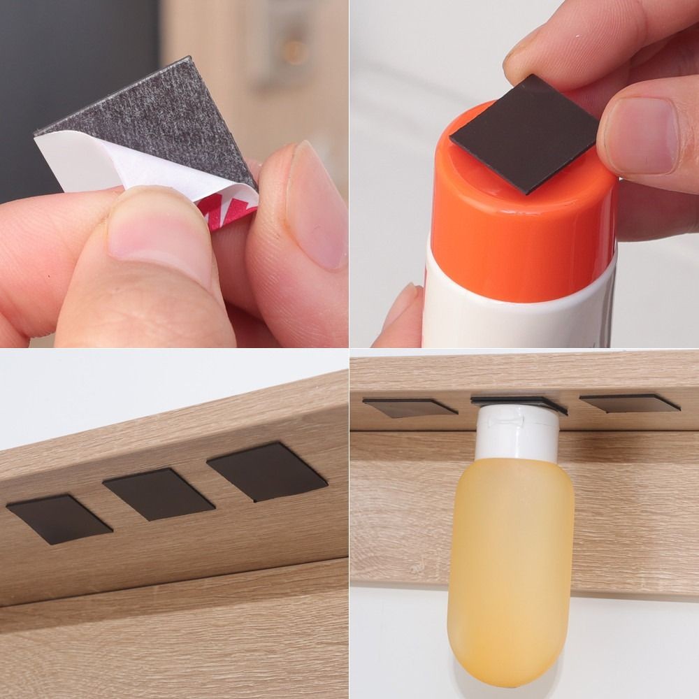 HGOUGVT 50/100 ชิ้นแม่เหล็กสติกเกอร์, Self-กาวสแควร์แม่เหล็กแผ่น,กาว Backing สติกเกอร์กระดานดําแบบยืดหยุ่นสําหรับตู้เย็นสํานักงานกระดานดําภาพนามบัตร - รูปที่ 4