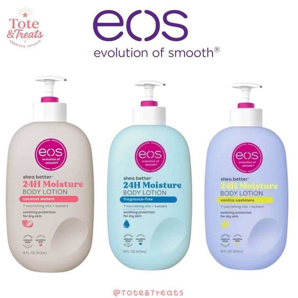 พร้อมส่ง💌 ครีมทาตัว Eos Shea Better 24 Hour Moisture Body Lotion 473mL