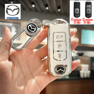 CX3 CX5 Mazda 2/3 2014-2019 ฝาครอบกุญแจรถ CX7 CX8 CX9 Mazda 6 CX30 MX5 กรณีรีโมทกุญแจ Mazda 5 BT50 Skyactiv Demio Alexa Atenza พวงกุญแจรถ