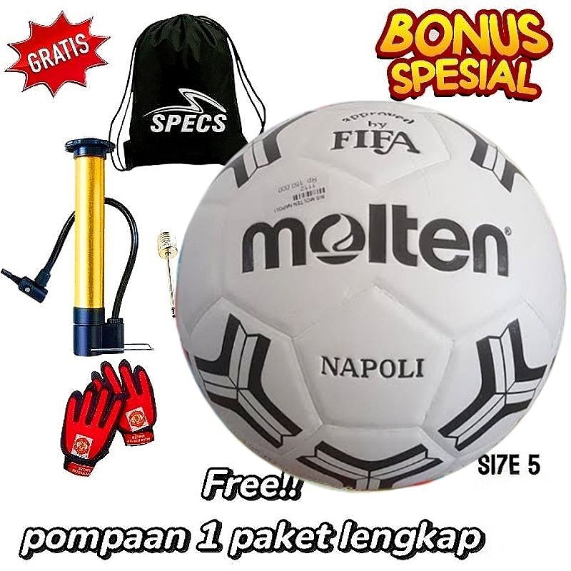[ต้นฉบับพรีเมี่ยม] MOLTEN NAPOLI SOCCER BALL / SOCCER BALL / BALL NO. 5 DURABLE PU MATERIAL