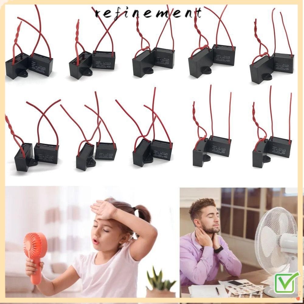REFINEMENT Capacitor, 450V พัดลมเพดานไอเสียเริ่ม Capacitor, คุณภาพสูง 1/1.2/1.5/2/2.5/3/3.5/4/5/6UF 