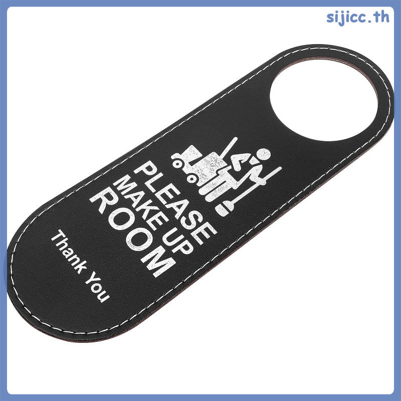 Door Sign Leather 1set 9.4x3.1x0.1in For Hotel Guests Modern Style