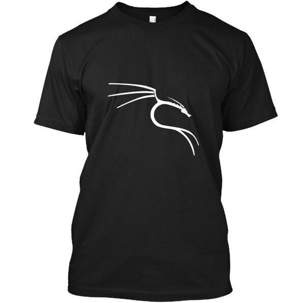 เสื้อยืด Kali Linux White เสื้อผ้าผู้ชายใหม่ที่โดดเด่น