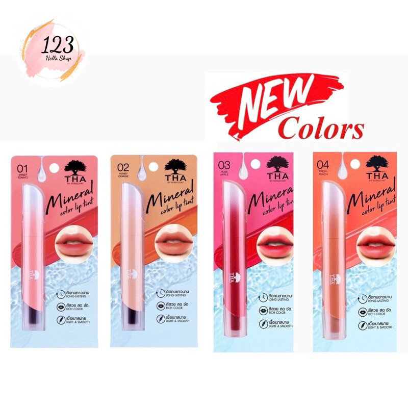 THA Mineral Color Lip Tint 1.9กรัม ฑา ลิปน้องฉัตร มิเนอรัล ลิป ทินท์