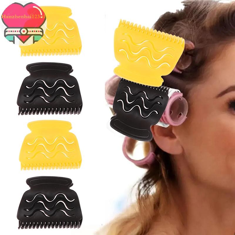 Hanhai 5 ชิ้น Salon Hot Roller Barrette ถือผมสม่ําเสมอ Curled Hot Roller Super Hair Perm ฉนวนกันความร้อนคลิป TH