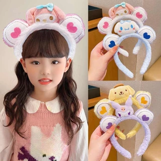 (จัดส่งจากประเทศไทย) แฟชั่น การ์ตูน Plush Hairband สําหรับผู้หญิงเด็ก Face Wash ห่วงผม Headdress