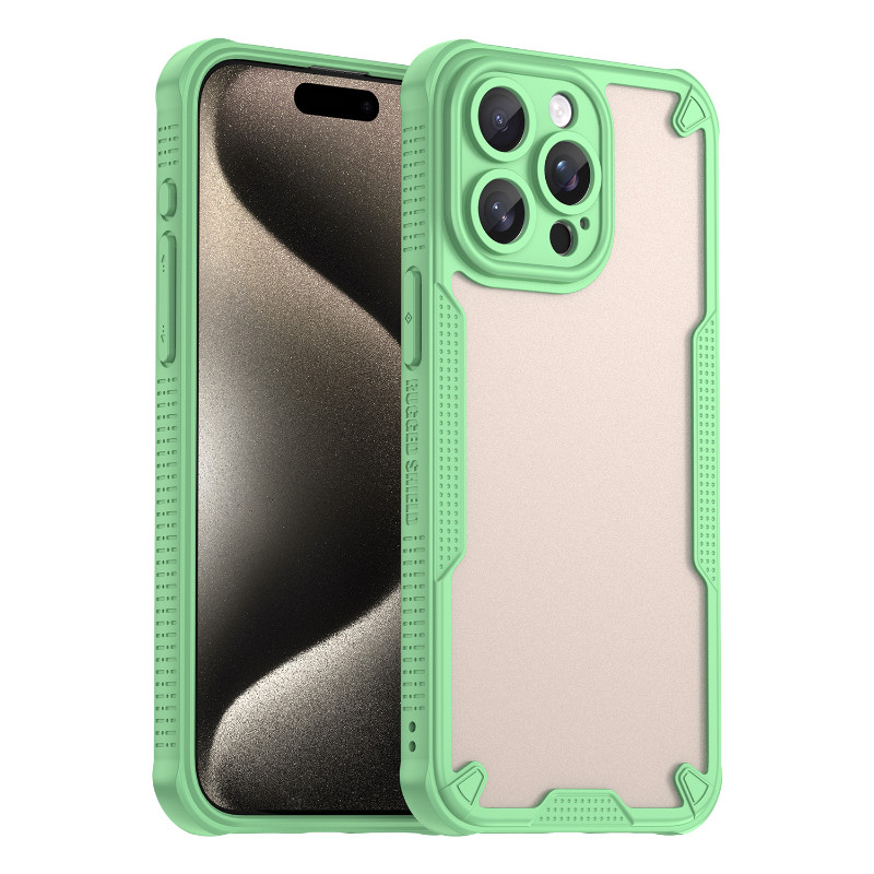 Lenuo เกราะเคสโทรศัพท์สําหรับ iPhone 14 13 12 11 Pro Xs Max XR X 7 8 Plus 6 13 mini 5G 4G กึ่งโปร่งใสปลอกกันกระแทก