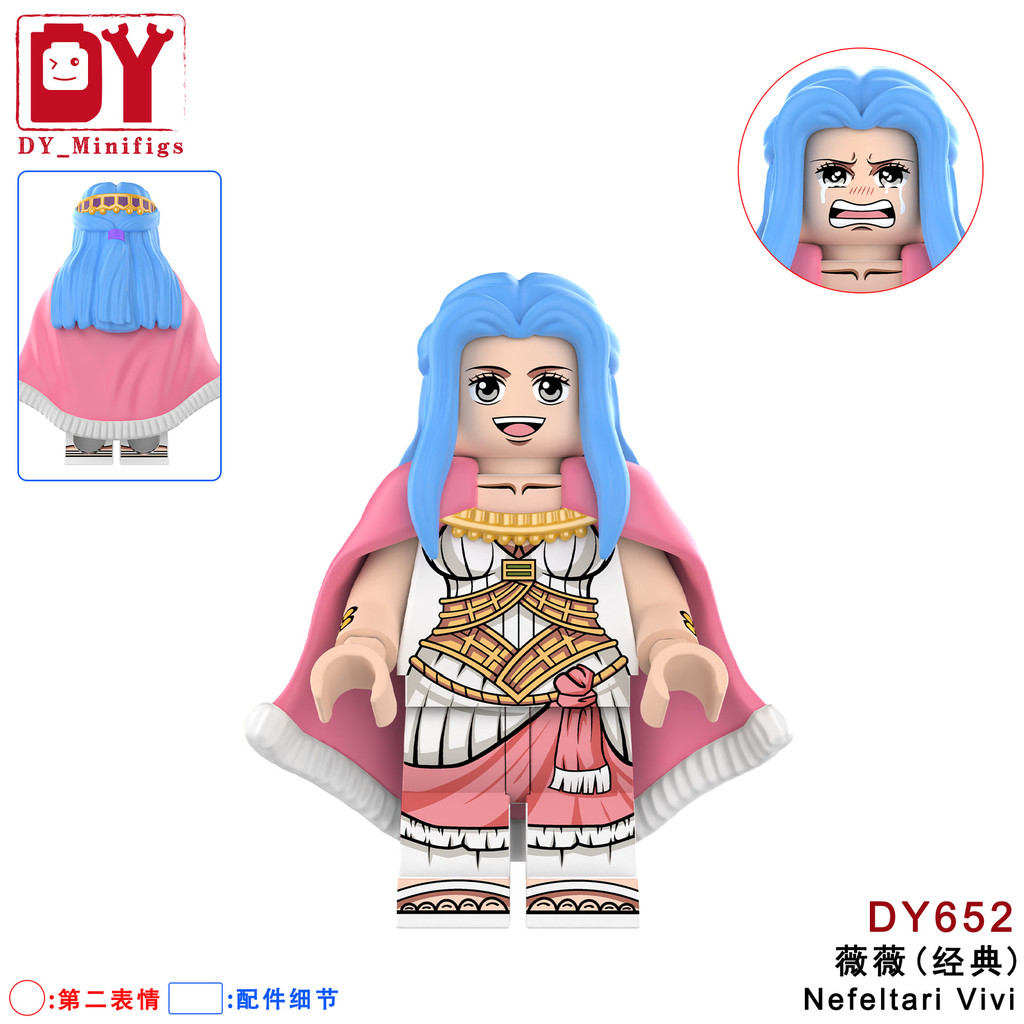 One Piece Building Blocks Nami Figures Zoro ของเล่น Luffy Minifigures - รูปที่ 6