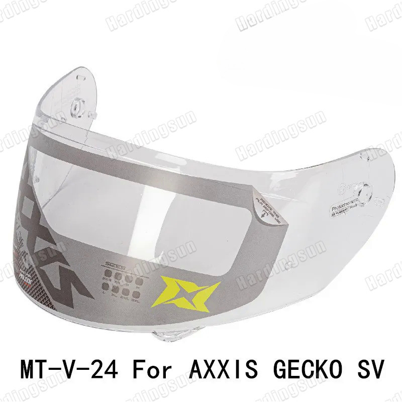 ReadyStockAXXIS Gecko sv flip up helmet shield MT-V-24 หมวกกันน็อคแก้ว AXXIS อุปกรณ์เสริม