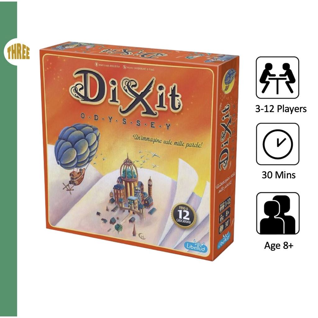 การ์ดเกมเกมกระดาน Dixit Odyssey ได้ถึง 12 ผู้เล่นเกมกระดานเกม Pary