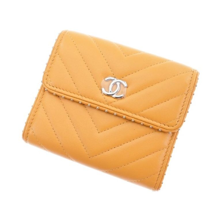 CHANEL Wallet Coin Case Women Yellow Direct from Japan Secondhand