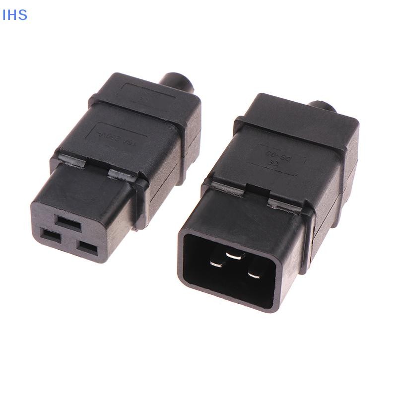 [IHS] 16a 250V IEC320-C19 C20 ชายหญิงประกอบสายไฟปลั๊กไฟซ็อกเก็ต PDU UPS แชสซีปลั๊กเซิร์ฟเวอร์