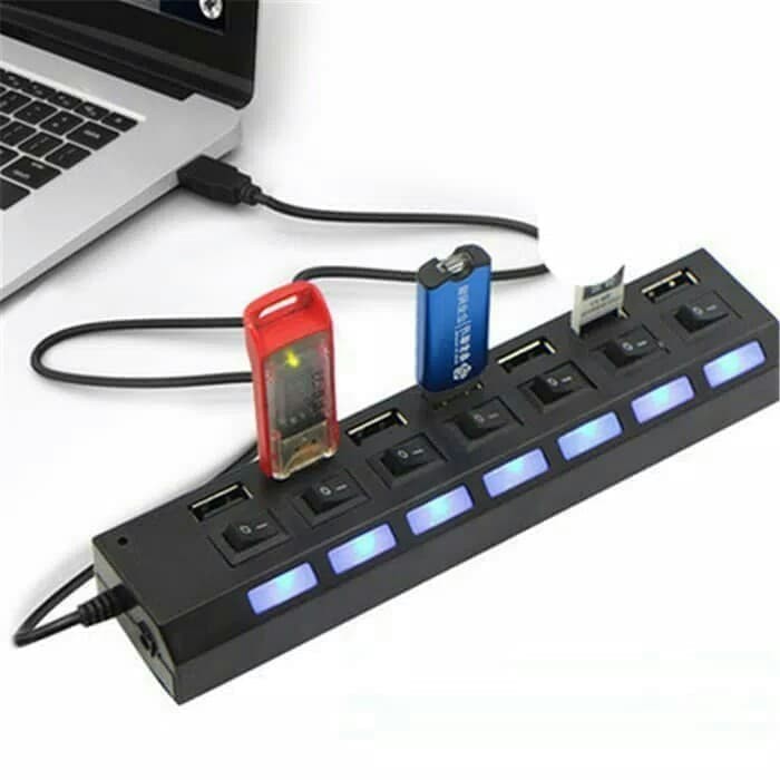 I* USB 2.0 HUB 7PORT ON/OFF SWITCH USB Hub 7Port พร้อมสวิตช์เปิด/ปิด usb hub ปิด 7 พอร์ต usb 2.0 สํา