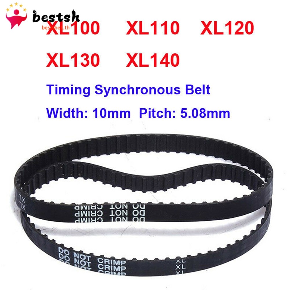 Bestshe1.th❤️100xl 110XL 120XL 130XL 140XL 037 Timing Belt เข็มขัดยาง 10mm กว้าง 1/5\ Pitch