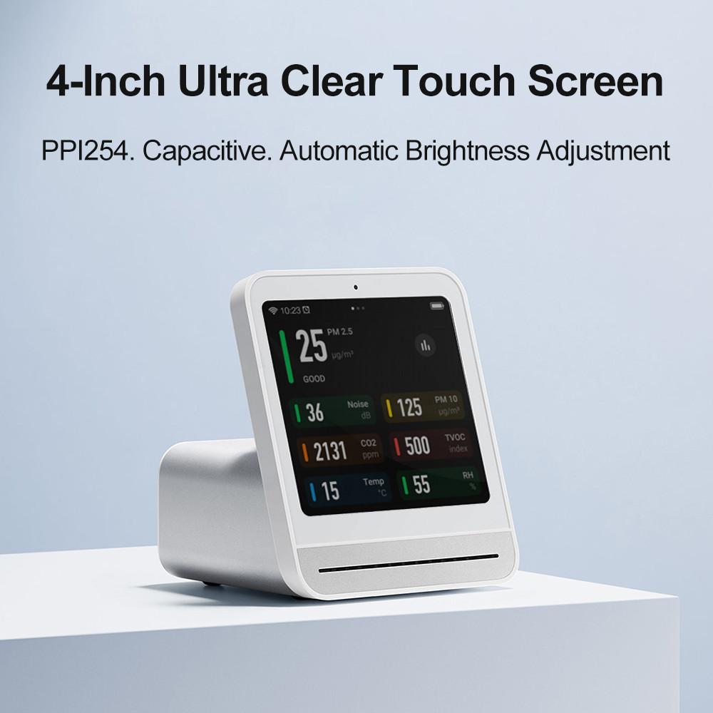 Qingping Air Monitor 2 ครอบคลุม Smart Home Gadget APP Wi-Fi 7 ชิ้นการตรวจจับอุณหภูมิและความชื้นในร่ม