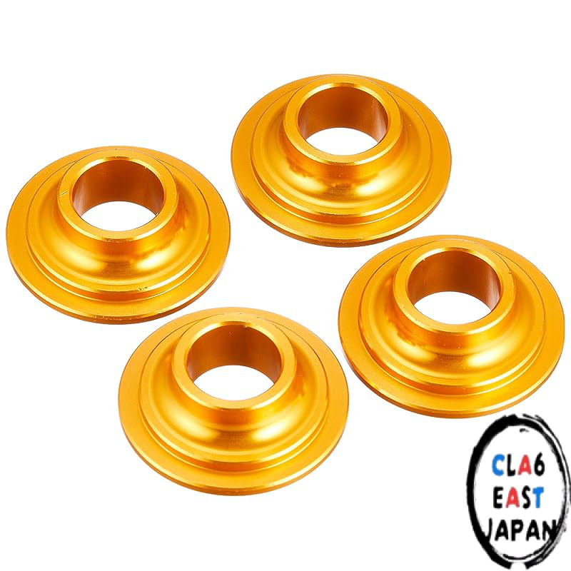 KITACO Handle Rigid Mount Collar (Black/Gold) for Monkey 125 and Grom - Set of 2