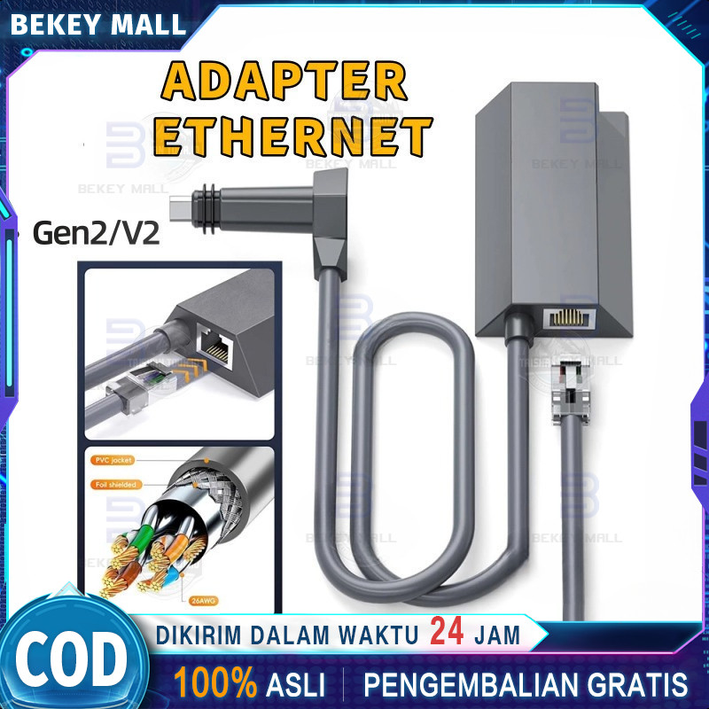 BEKEY Ethernet Adapter Original/Starlink V2/Gen 2 Starlink Ethernet Adapter / Lan / Rj45 Starlink In
