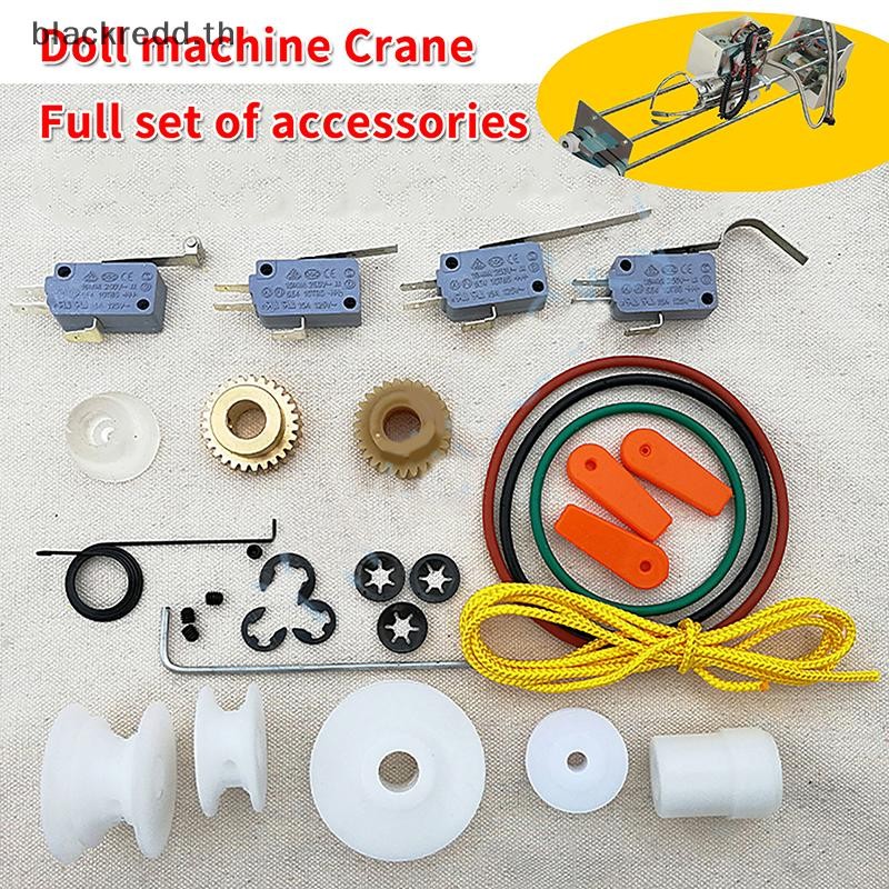BRED 1/10PCS Crane Machine Parts Claw Machine Kit Parts Micro Switch Crane Rope Gear Crane Machine Parts สําหรับเครนเครื่อง