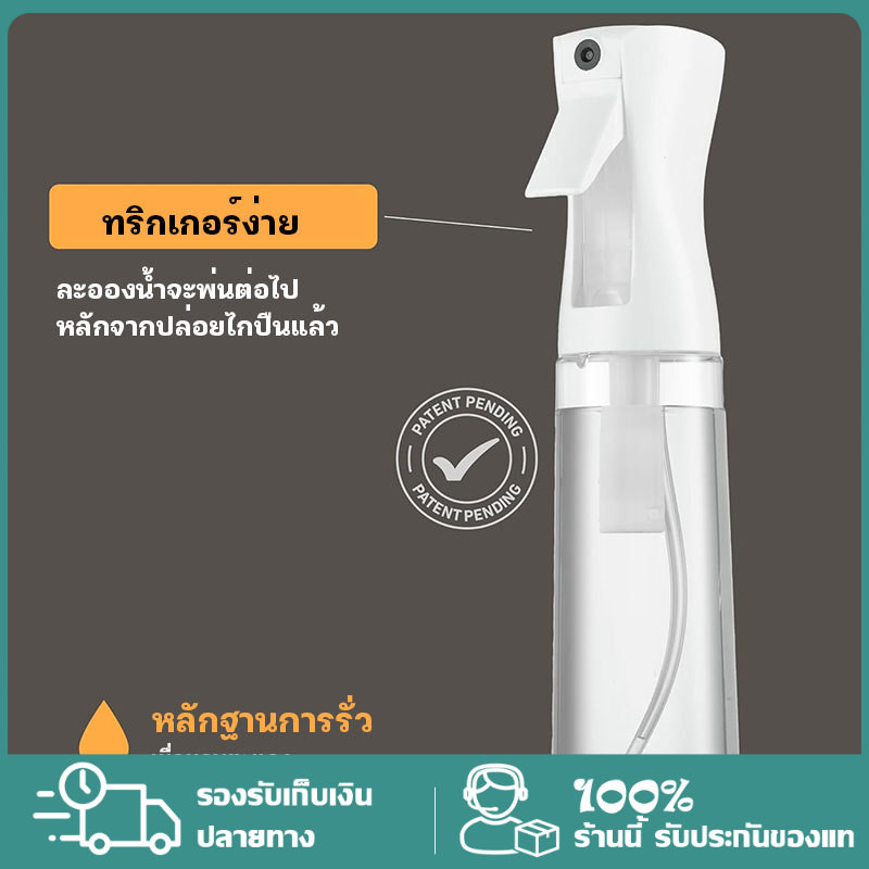 ขวดสเปรย์ ขวดเปล่าพลาสติกแรงดันสูง สำหรับร้านเสริมสวย ใส่น้ำยา หรือพ่นซอสก็สะดวก