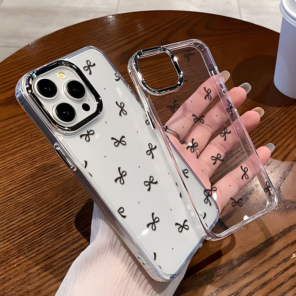 โค้งคำนับ เคสโทรศัพท์กรอบโลหะใส For Samsung A56 5g A55 A54 A36 A16 A12 A26 A22 A06 A05 A05S A73 S25 Ultra S24 FE เคสใส