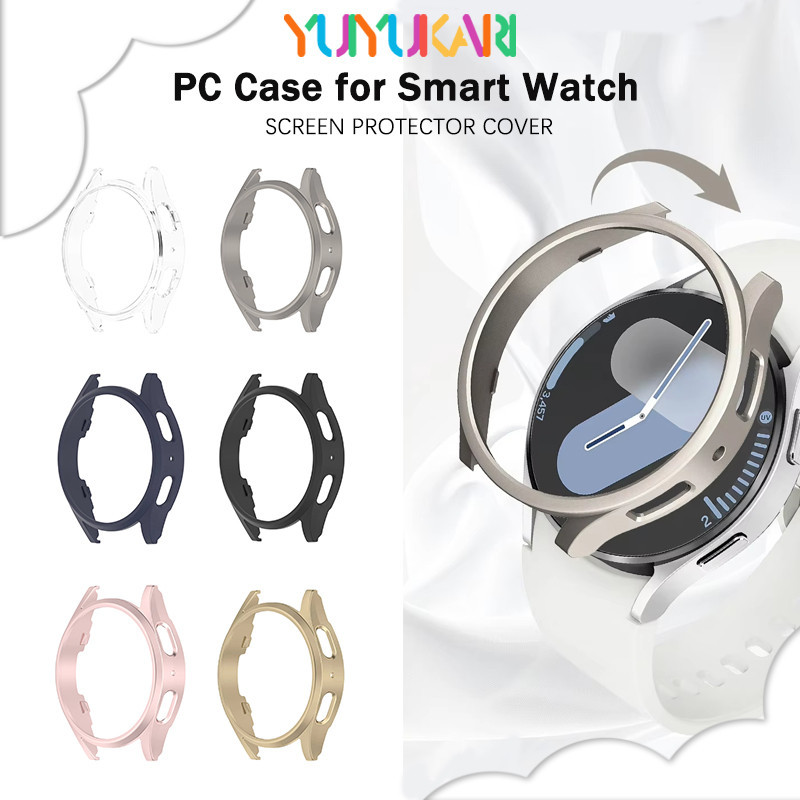 กรณีพีซีไม่มีฟิล์มสำหรับ for Samsung Galaxy Watch 7 40 มม. 44 มม. แข็งรูป้องกันหน้าจอ Gores อุปกรณ์เสริมกรอบฝากกันชน