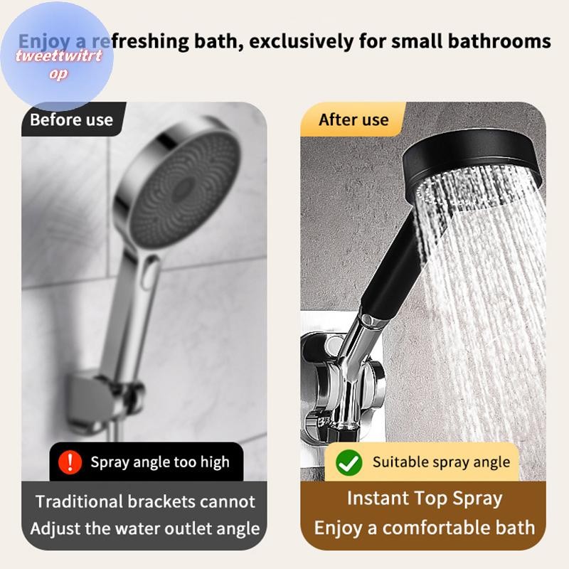 โดซูน ตัวปรับมุมฝักบัวข้อศอกอะแดปเตอร์การเชื่อมต่อห้องอาบน้ําส่วนขยายมุม 135° ข้อศอกมือฝักบัวด้านบนข้อศอกเชื่อมต่อ ไทย - รูปที่ 4