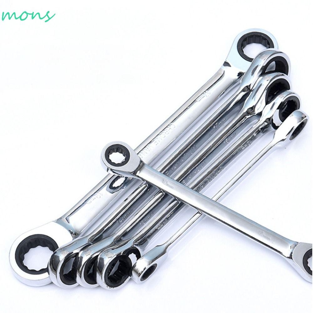 MONS ชุดประแจ,ประแจวงล้อแหวนหัวคู่แบบพกพา,ทนทานสะดวกโลหะเครื่องมือซ่อมรถยนต์มืออาชีพสําหรับรถยนต์