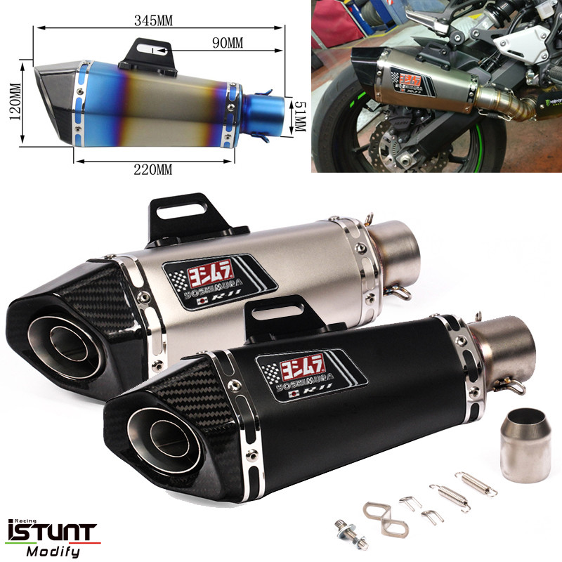Universal 36-51 มม.ท่อไอเสียรถจักรยานยนต์ Db killer Yoshimura R11 ท่อไอเสียสําหรับ Z900 GSXR1000 SV6