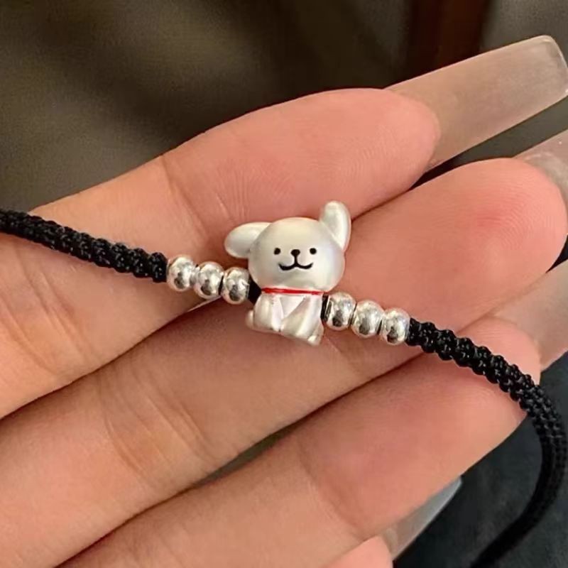 Zodiac Bracelet Zodiac Bracelet Zodiac Bracelet Line Puppy ~ Cute Childlike Girl Heart Braided Brace