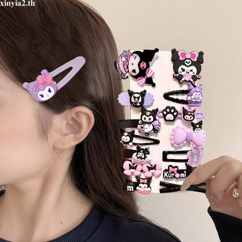 XINYIA2.thLittle Girl BB Clip Set Children Sweet Hairpin Cute Kuromi Hair Clip ราคา ถูกที่สุด ดีลบีเคเค แกลเลอรีภาพที่ 9