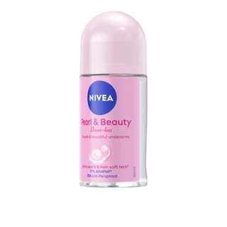 Nivea นีเวีย โรลออน เพิรล์ แอนด์ บิวตี้ เชฟ เลส 50 มล. โรลออนลดเหงื่อ ระงับกลิ่นกาย