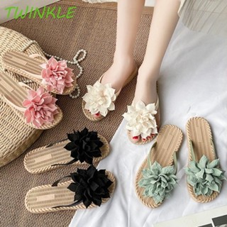 แฝด1รองเท้าแตะริมทะเล,รองเท้าแตะหูหนีบดอกไม้วันหยุดกันน้ํา,ร…