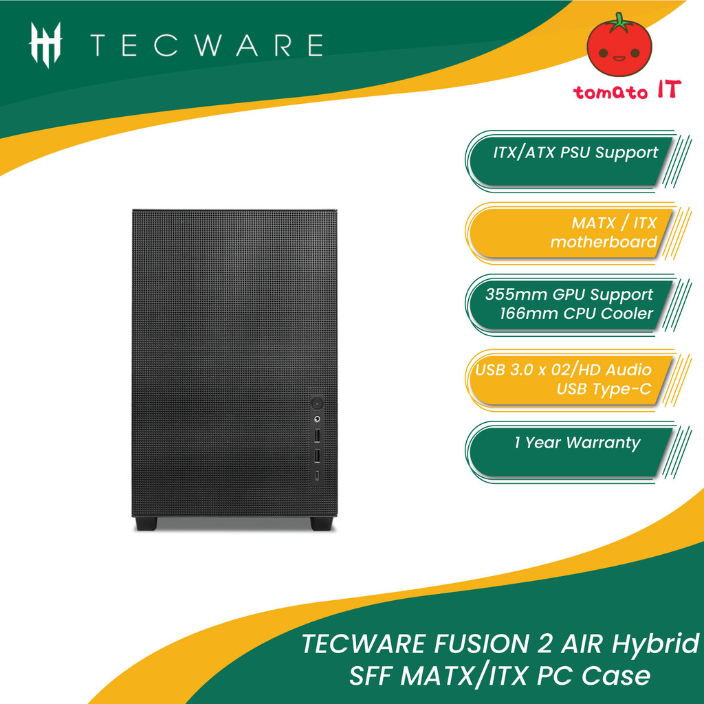 TECWARE Fusion 2 AIR High AirFlow SFF Mesh PC Case