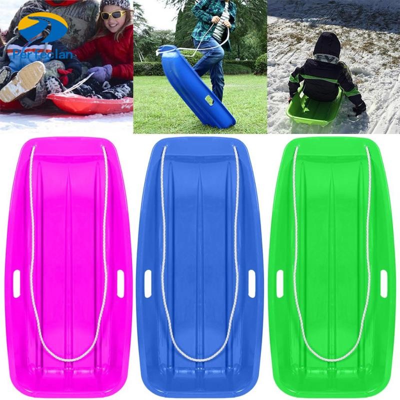 Perfeclan Snow Sled Heavy Duty Toboggan Sledge ของเล่นฤดูหนาวเลื่อน