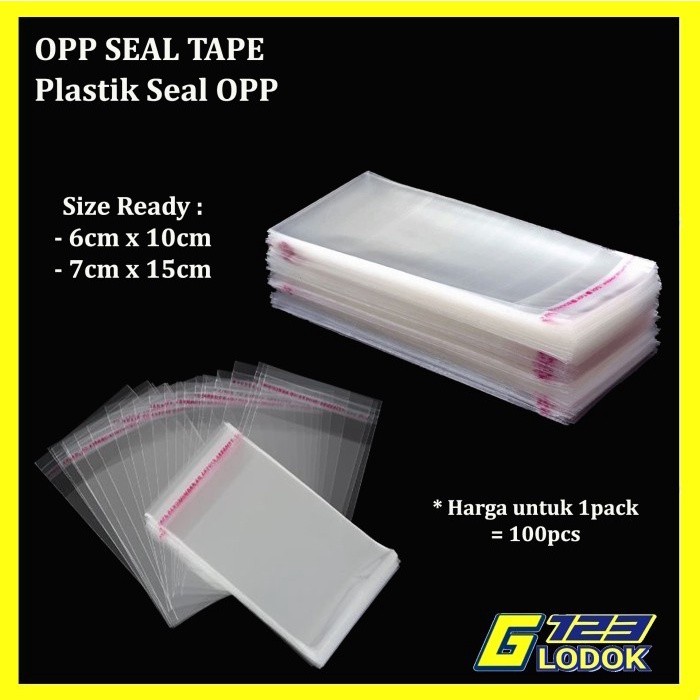 OPP ถุงพลาสติก Top Seal กาวบรรจุภัณฑ์ใส 6x10 7x15 CM G1760