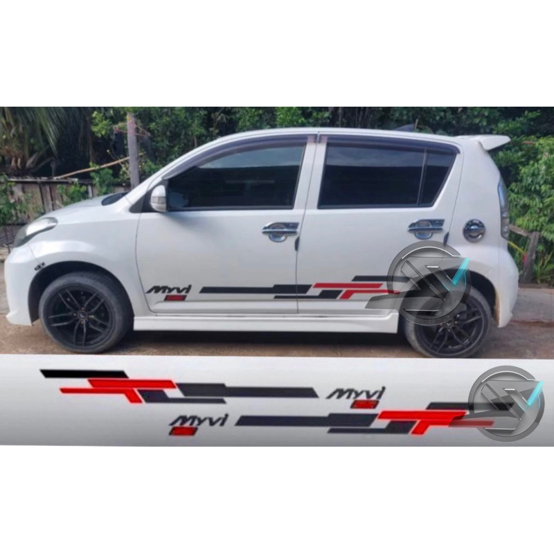 (Ready Stock) S624# PERODUA MYVI SE Car Body Vinyl Decal Sticker