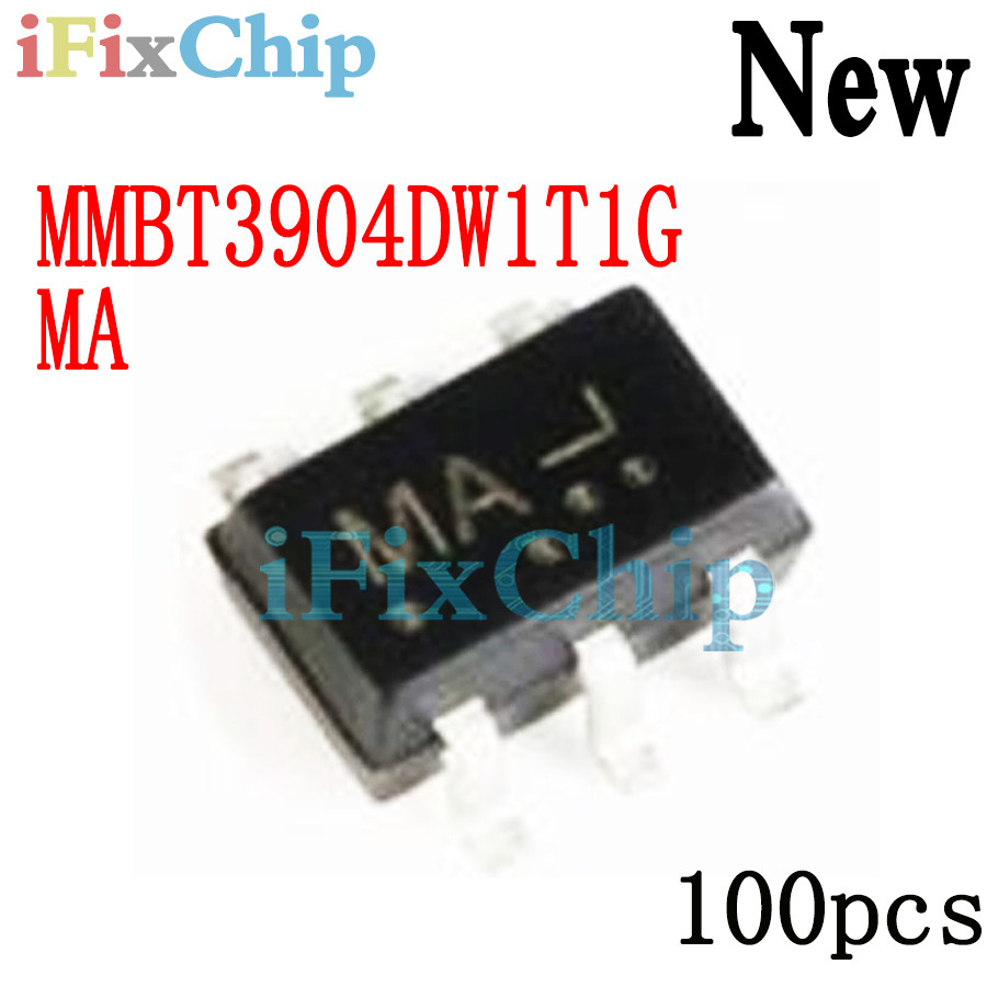 100pcs ยี่ห้อใหม่ MMBT3904DW1T1G MMBT3904DW MA SOT-363