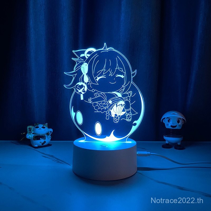 ★Genshin impact★เกม Ganyu & hutao & yoimiya อุปกรณ์ต่อพ่วงรุ่น standee Night Light