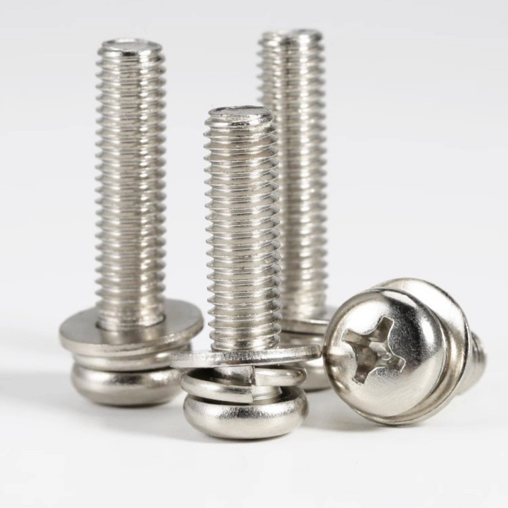 304 สแตนเลสสตีลข้ามหัวกลมสามผสม Bolt M5/M6/M8/M10 * L8 * 100 มม. (XD-TH)