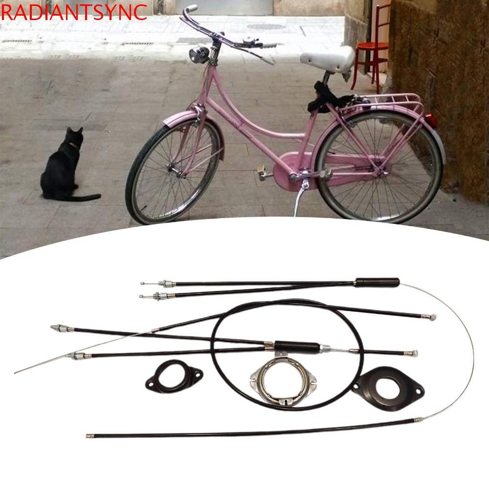 Radiantsync BMX สายเบรคจักรยาน,พร้อม Spinner Rotor ด้านหน้าด้านหลัง Gyro สายเบรคจักรยานติดตั้งง่าย Upper Lower สแตนเลสมาตรฐานทนทานเปลี่ยน