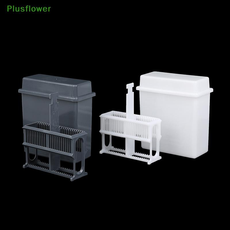 (Plusflower) 24 Slots Staining Jar Rack สําหรับกล้องจุลทรรศน์สไลด์,Slides Staining Rack ชุดจานใหม่